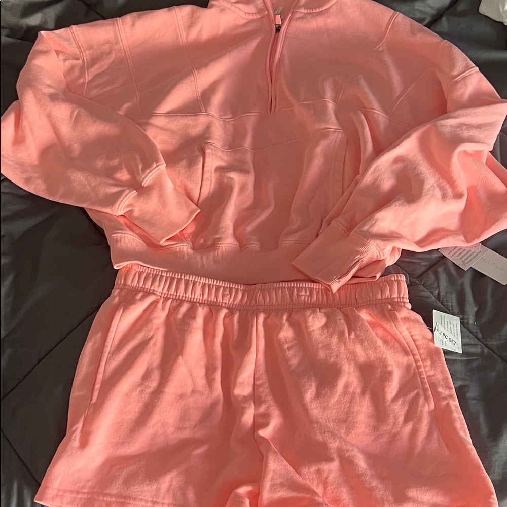 Yogalicious pink Fleece Cozy 2 piece Set
